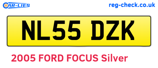 NL55DZK are the vehicle registration plates.