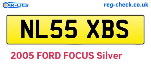 NL55XBS are the vehicle registration plates.
