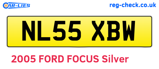 NL55XBW are the vehicle registration plates.