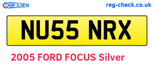 NU55NRX are the vehicle registration plates.