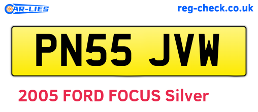 PN55JVW are the vehicle registration plates.