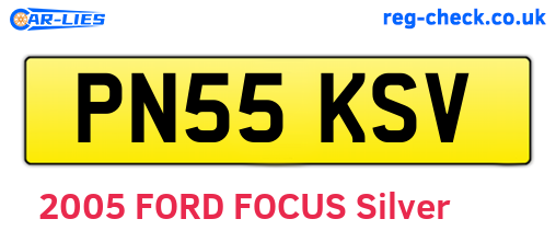 PN55KSV are the vehicle registration plates.