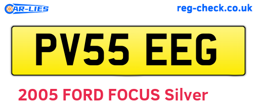 PV55EEG are the vehicle registration plates.