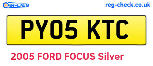 PY05KTC are the vehicle registration plates.