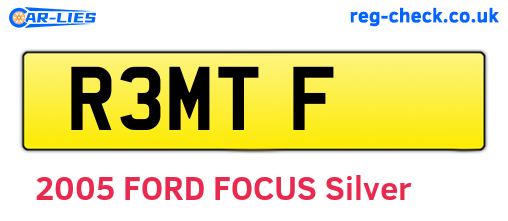 R3MTF are the vehicle registration plates.
