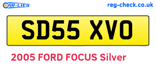 SD55XVO are the vehicle registration plates.