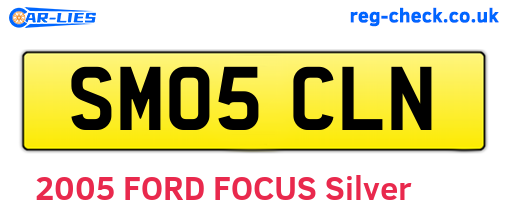 SM05CLN are the vehicle registration plates.
