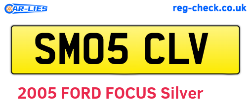 SM05CLV are the vehicle registration plates.