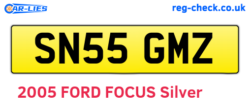 SN55GMZ are the vehicle registration plates.