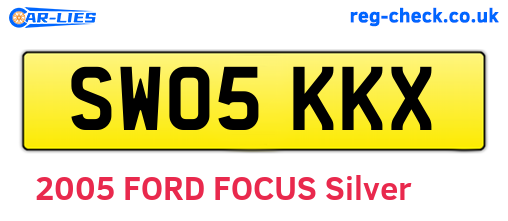 SW05KKX are the vehicle registration plates.