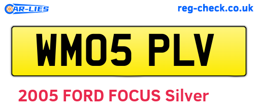 WM05PLV are the vehicle registration plates.
