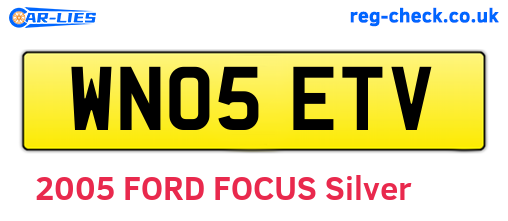 WN05ETV are the vehicle registration plates.
