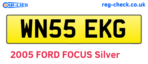 WN55EKG are the vehicle registration plates.