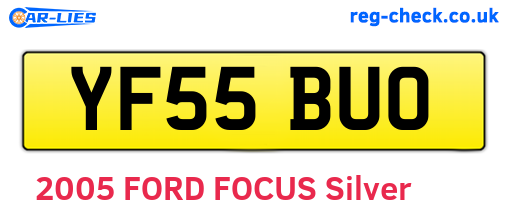YF55BUO are the vehicle registration plates.
