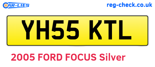 YH55KTL are the vehicle registration plates.