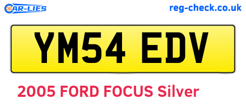 YM54EDV are the vehicle registration plates.