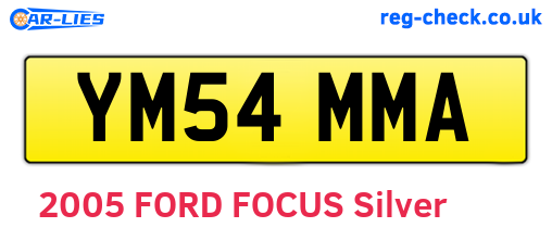 YM54MMA are the vehicle registration plates.