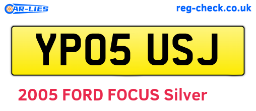 YP05USJ are the vehicle registration plates.