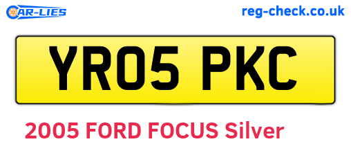 YR05PKC are the vehicle registration plates.