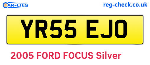 YR55EJO are the vehicle registration plates.