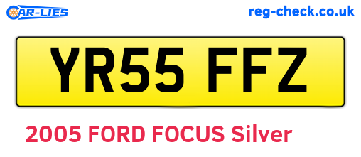 YR55FFZ are the vehicle registration plates.