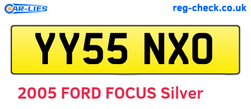 YY55NXO are the vehicle registration plates.