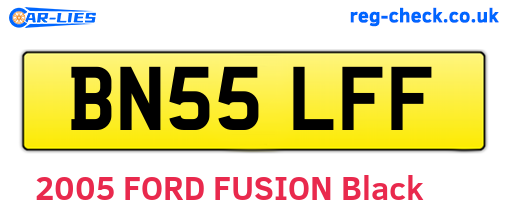 BN55LFF are the vehicle registration plates.