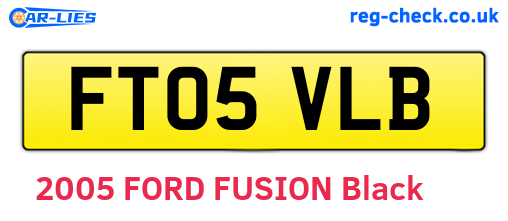 FT05VLB are the vehicle registration plates.