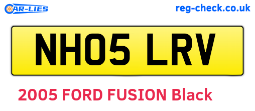 NH05LRV are the vehicle registration plates.