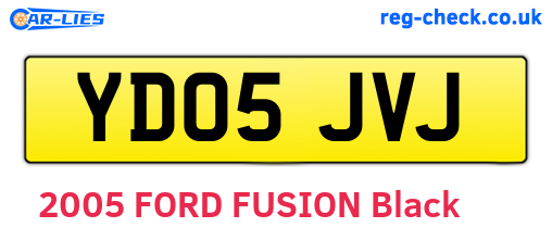 YD05JVJ are the vehicle registration plates.