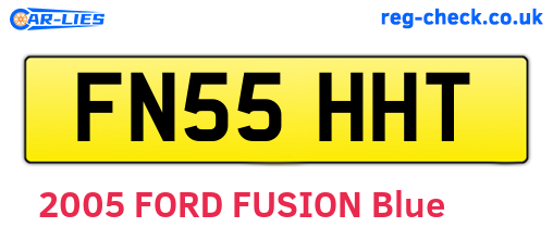 FN55HHT are the vehicle registration plates.