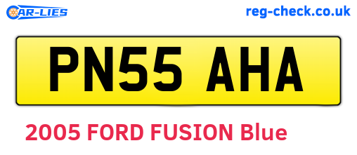 PN55AHA are the vehicle registration plates.