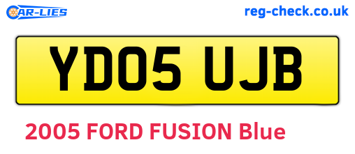 YD05UJB are the vehicle registration plates.