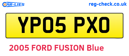 YP05PXO are the vehicle registration plates.