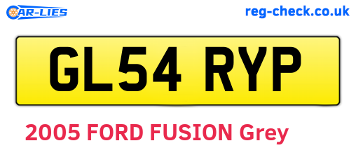 GL54RYP are the vehicle registration plates.