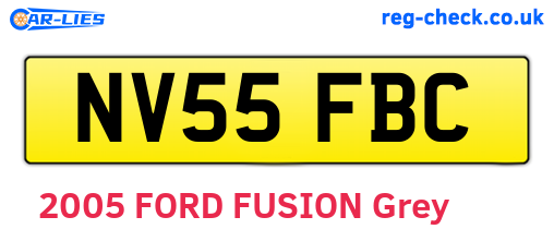 NV55FBC are the vehicle registration plates.