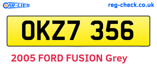 OKZ7356 are the vehicle registration plates.