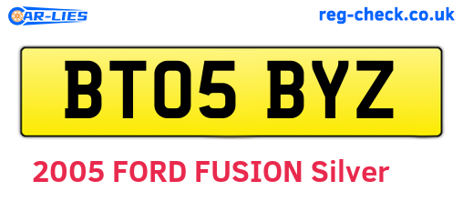 BT05BYZ are the vehicle registration plates.