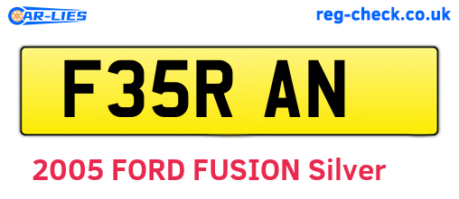 F35RAN are the vehicle registration plates.