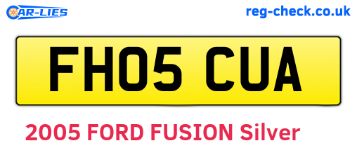 FH05CUA are the vehicle registration plates.