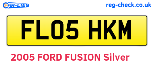 FL05HKM are the vehicle registration plates.