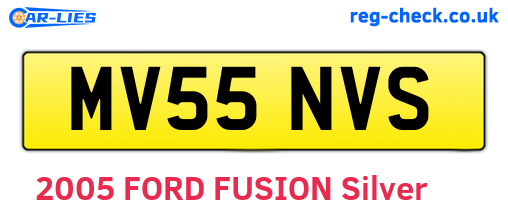 MV55NVS are the vehicle registration plates.