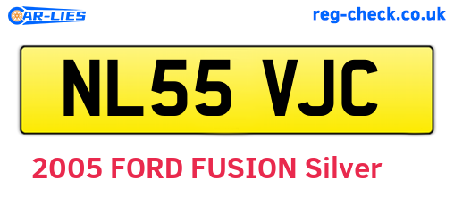 NL55VJC are the vehicle registration plates.