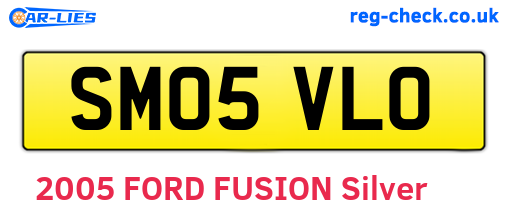 SM05VLO are the vehicle registration plates.
