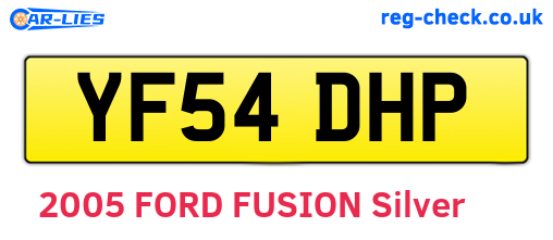 YF54DHP are the vehicle registration plates.