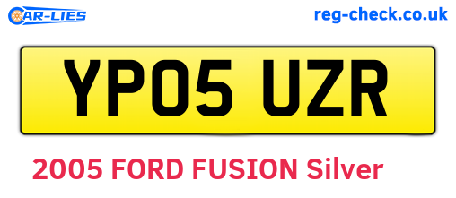 YP05UZR are the vehicle registration plates.
