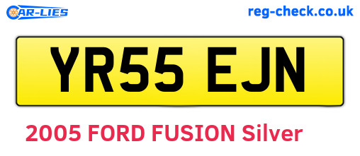 YR55EJN are the vehicle registration plates.