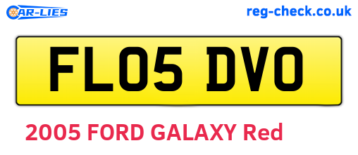 FL05DVO are the vehicle registration plates.