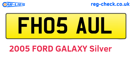 FH05AUL are the vehicle registration plates.