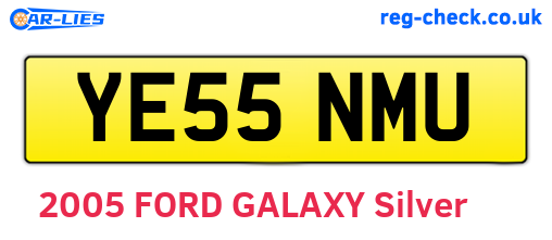 YE55NMU are the vehicle registration plates.